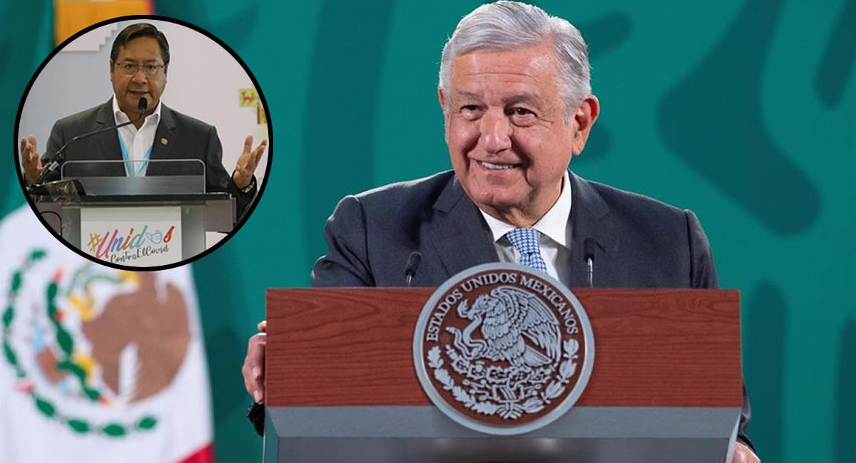 Presidente de México, Andrés Manuel López Obrador y el presidente de Bolivia, Luis Arce Catacora. Foto: EFE