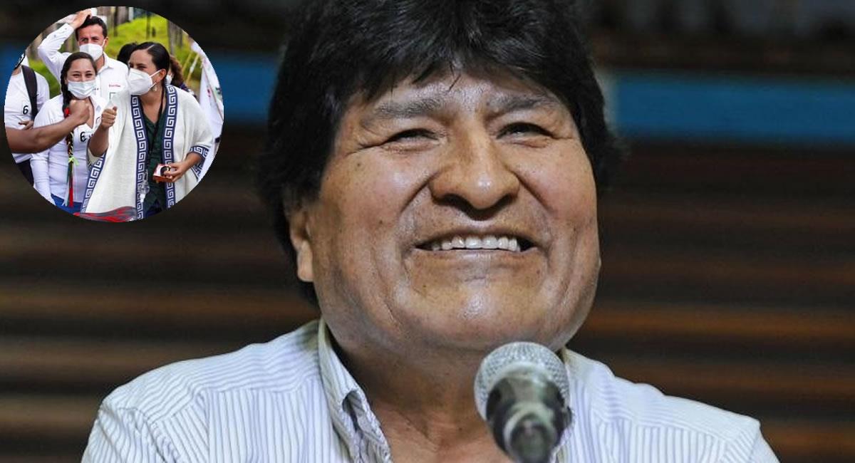 Mendoza destacó que sus principales propuestas coinciden con los grandes hitos del mandato presidencial de Morales. Foto: Twitter @Evoespueblo / Instagram @veromendoza_peru