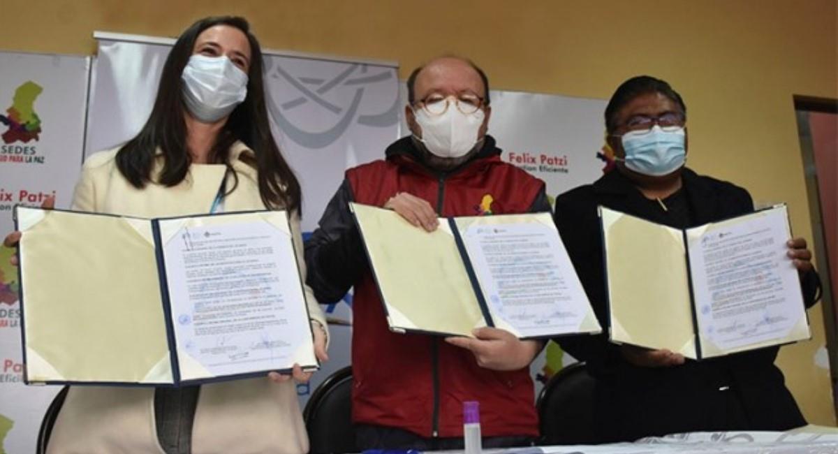 La ABEN y el Sedes La Paz firman acuerdo interinstitucional. Foto: ABI