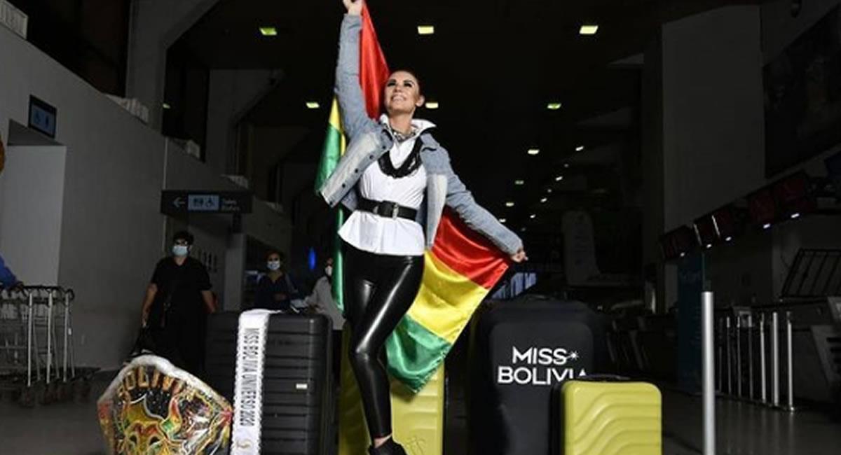 Miss Bolivia ya se encuentra en Miami, sede donde se llevará a cabo Miss Universo. Foto: Instagram @lenkanemerdrpic