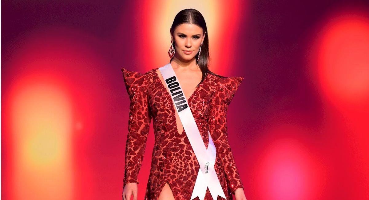 La representante de Bolivia en el Miss Universo 2021, Lenka Nemer. Foto: EFE