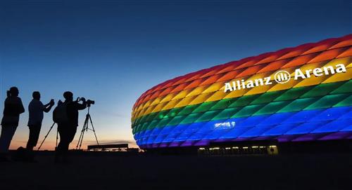 UEFA rechaza iluminación arcoíris del Allianz Arena