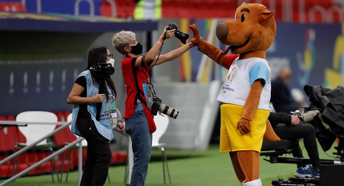 Pibe, la mascota de la Copa América. Foto: EFE