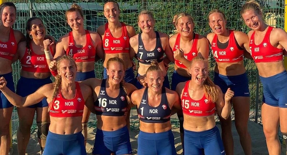 La selección femenina de balonmano de Noruega. Foto: Federación Noruega de Balonmano