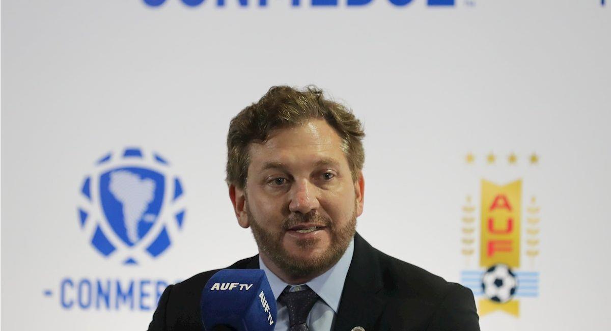 El presidente de la CONMEBOL, Alejandro Domínguez. Foto: EFE