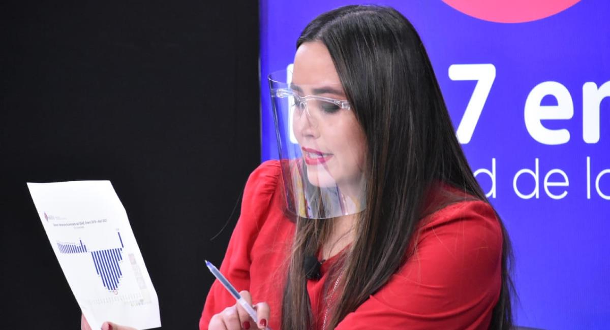 Gabriela Mendoza, Ministra de Planificación del Desarrollo. Foto: ABI