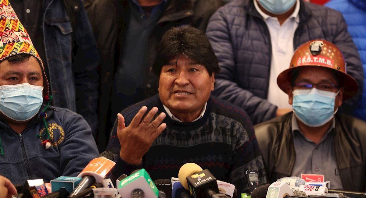 El expresidente Evo Morales. Foto: EFE
