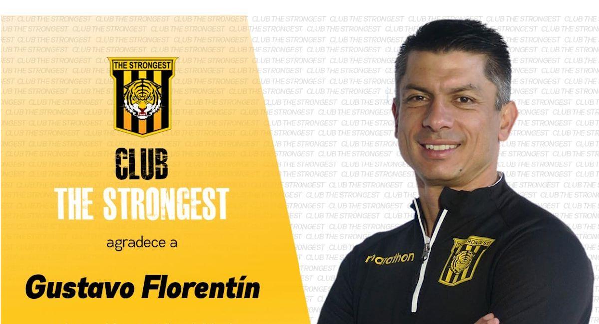The Strongest anuncia la salida de Gustavo Florentín como entrenador. Foto: Facebook @clubthestrongestoficial
