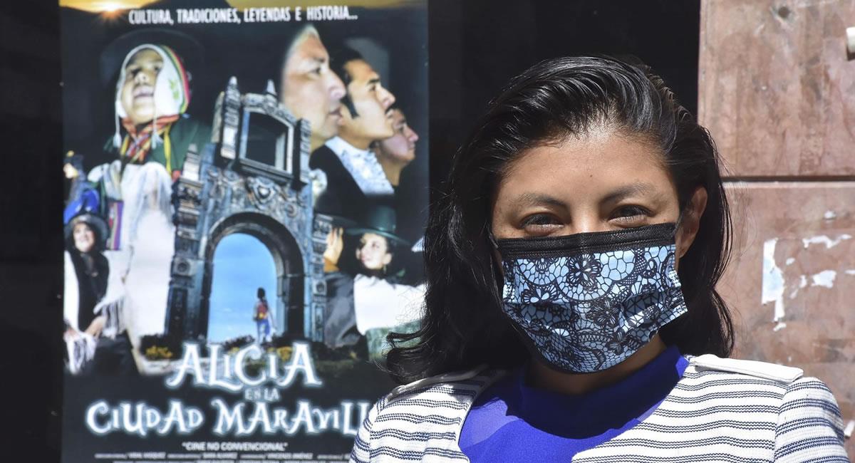 La actriz Sara Álvarez hace parte de la producción de la película 'Alicia en la ciudad maravilla'. Foto: EFE