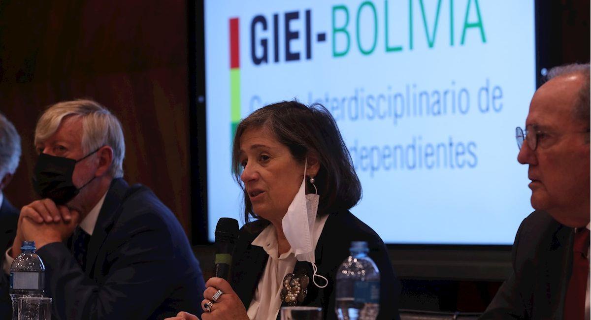 GIEI entrega su informe sobre la crisis en Bolivia en 2019. Foto: EFE