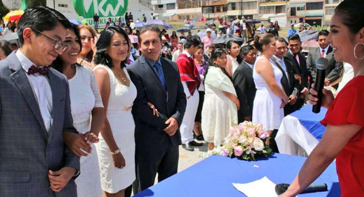 La Paz abrió un registro para un matrimonio colectivo. Foto: ABI