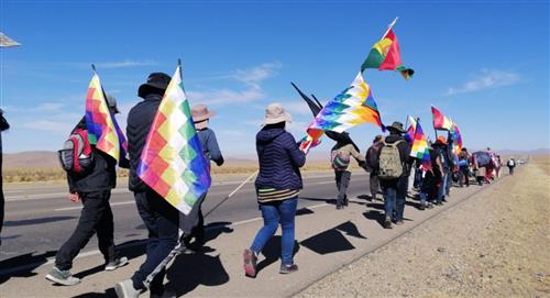 Marcha de víctimas de las masacres del 2019 avanza y se acerca a El Alto