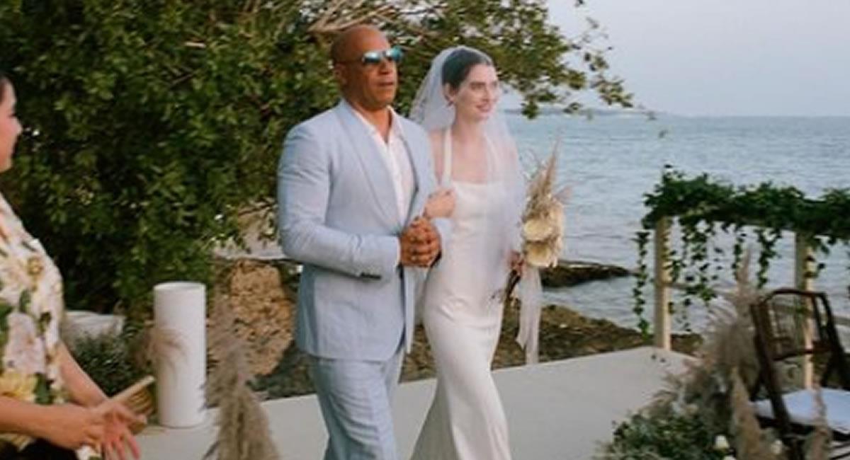 Vin Diesel entrega en el altar a la hija de Paul Walker en su boda. Foto: Instagram @meadowwalker