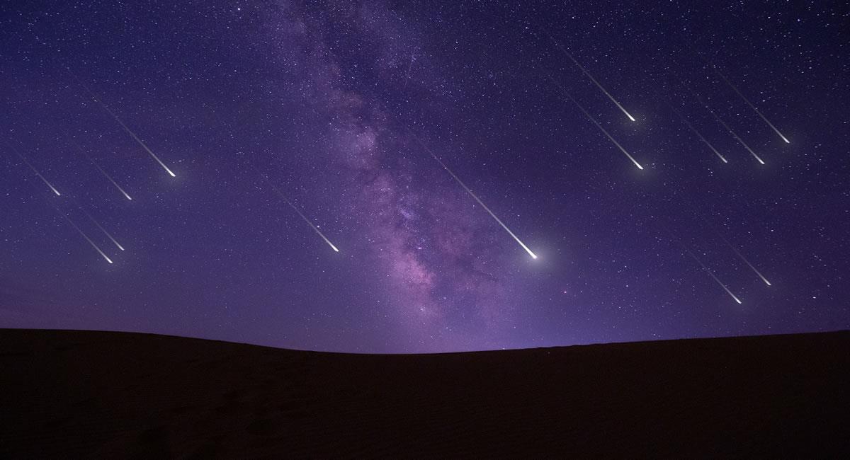 Este mes tendrá varias lluvias de meteoros. Foto: Shutterstock