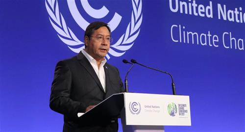 Arce denuncia el "colonialismo del carbono" en la cumbre COP26