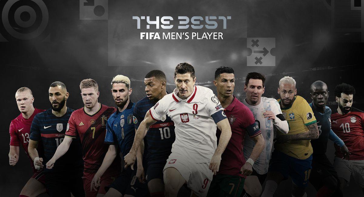 Nominados a la categoría de mejor jugador. Foto: Facebook @FIFAFootballAwards