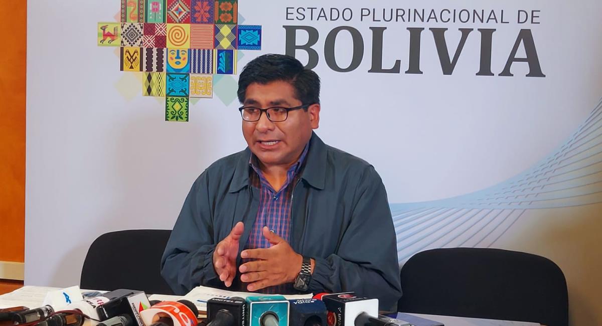 Ministro de Desarrollo Productivo y Economía Plural, Néstor Huanca. Foto: ABI