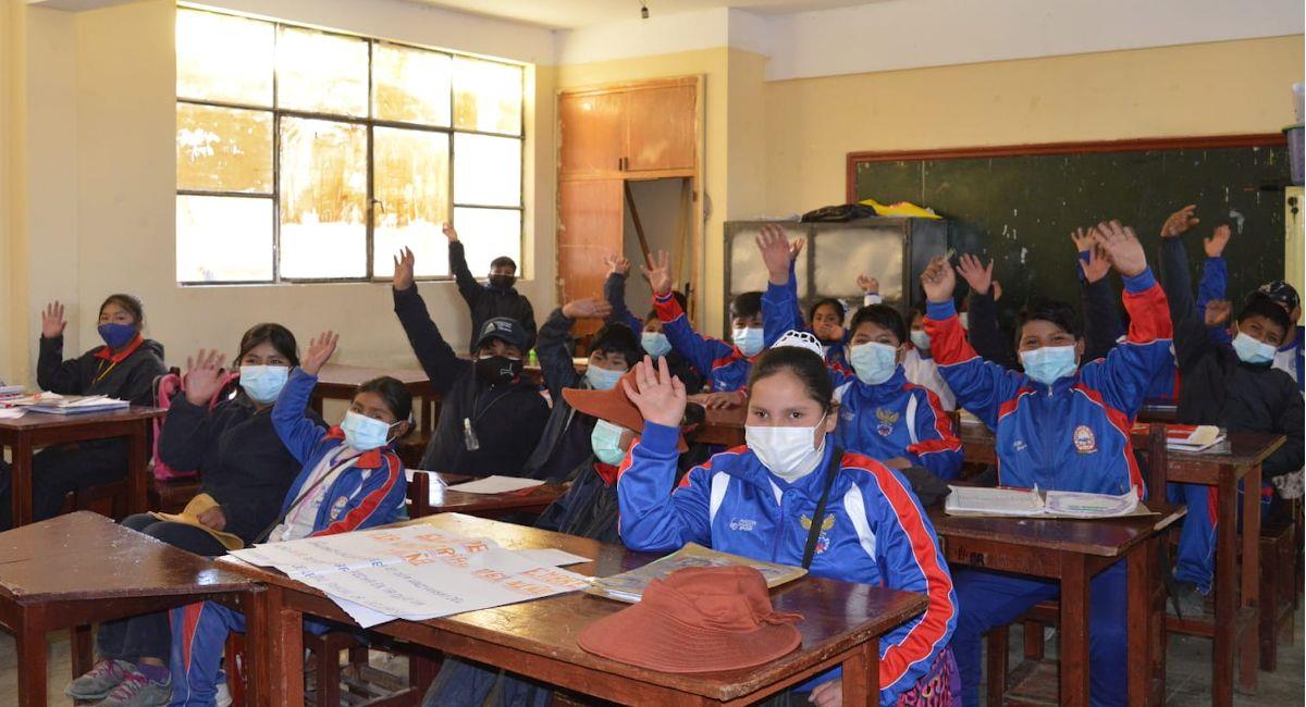 Educación pidió refaccionar colegios para el inicio de clases. Foto: ABI