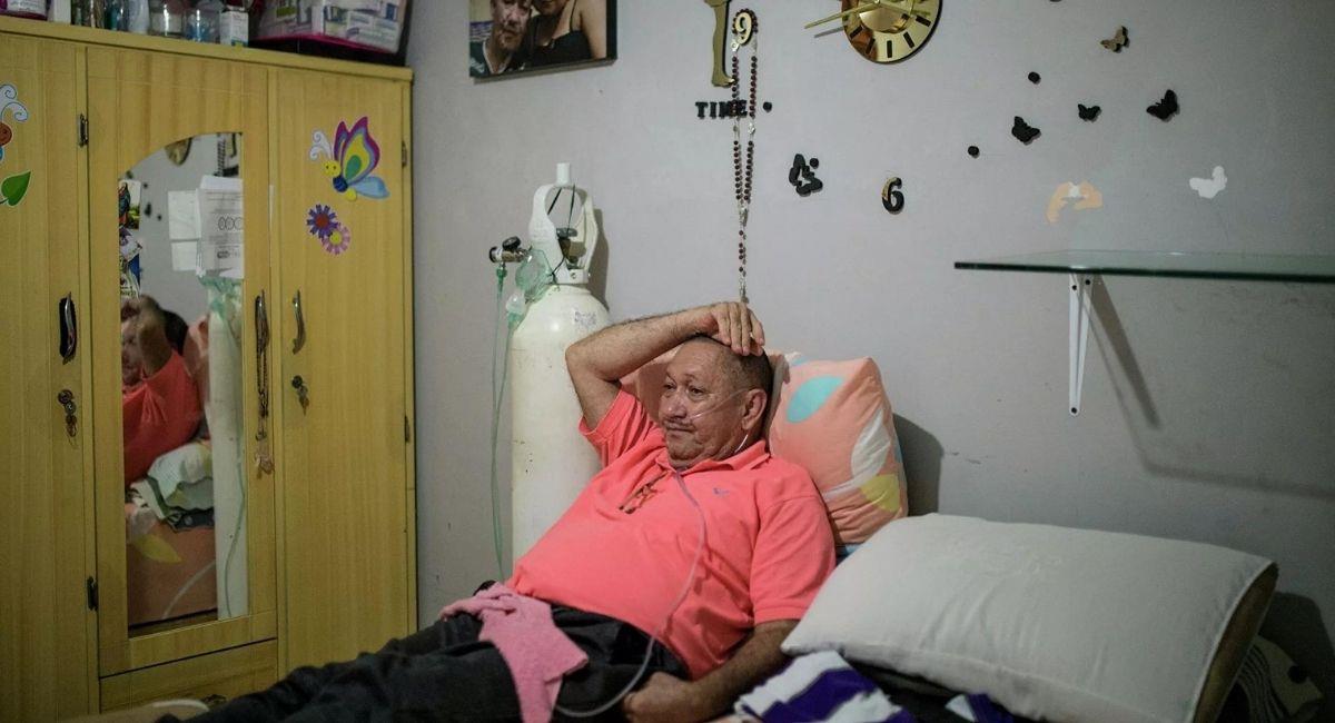 El paciente Víctor Escobar. Foto: ABI