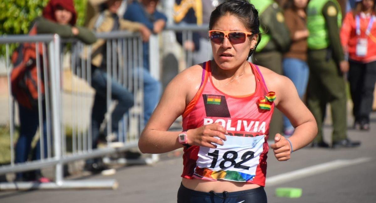 Archivo atleta boliviana en competición. Foto: Comité Olímpico Boliviano
