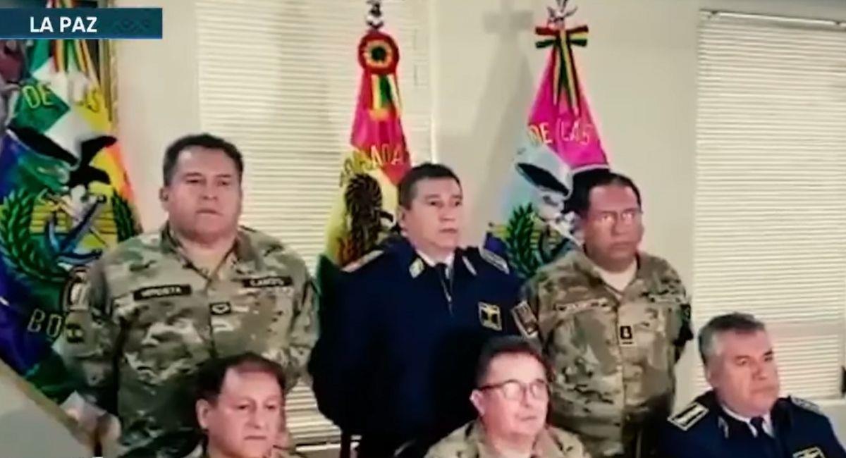 Imagen de referencia de exjefes militares en el 2019. Foto: Youtube