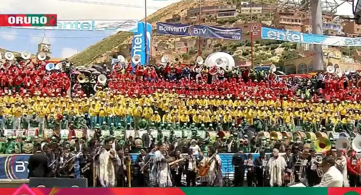 Festival de Bandas con Los Kjarkas en Oruro. Foto: Youtube