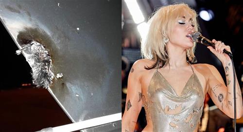 Un rayo impactó el avión de Miley Cyrus