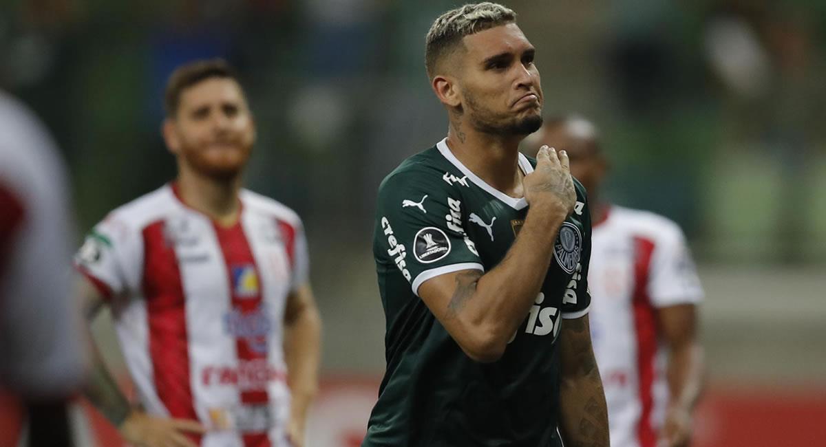 Partido de la Copa Libertadores entre Palmeiras e Independiente Petrolero. Foto: EFE