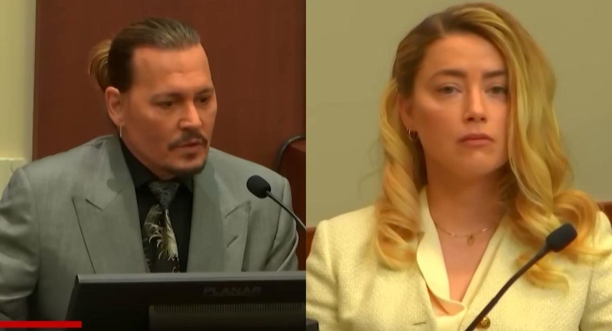 Johnny Depp y Amber Heard durante el juicio. Foto: Youtube