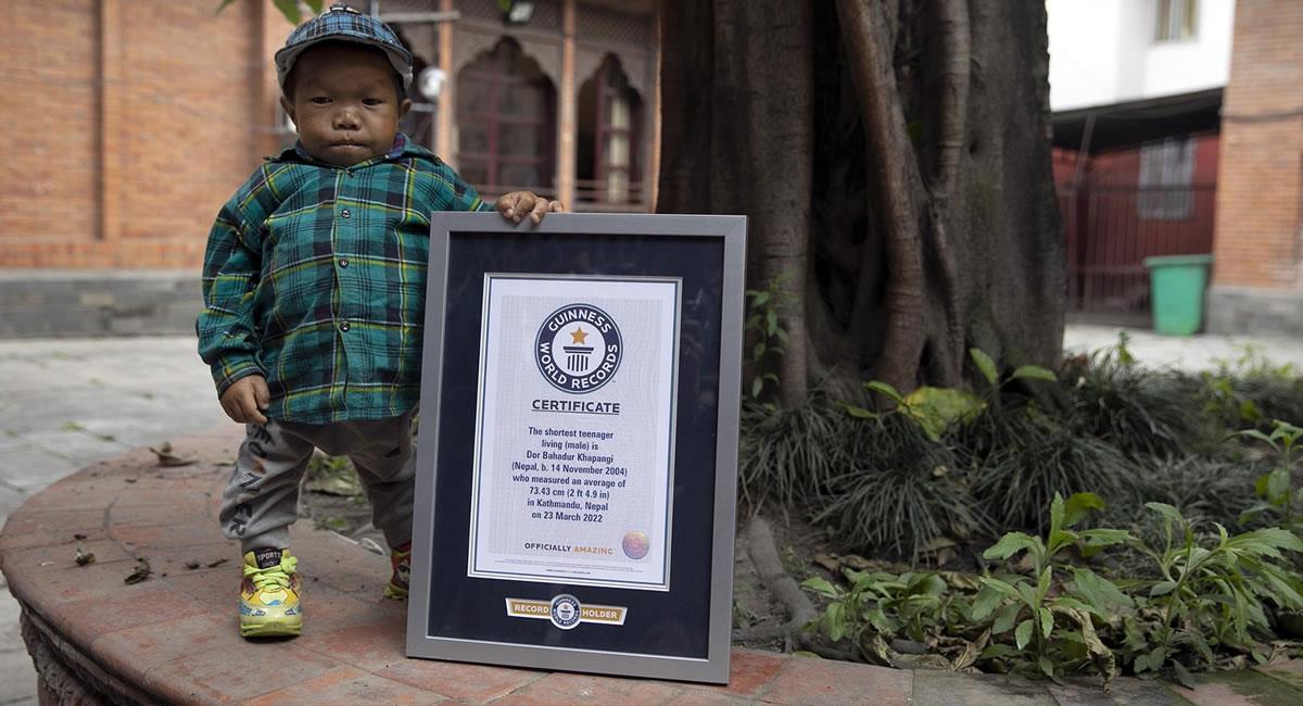 El adolescente de apariencia infantil, logró el récord el pasado 23 de marzo. Foto: EFE