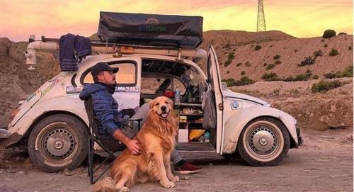 Jesse Koz y su mascota pierden la vida luego de visitar más de 16 países a bordo de su peta