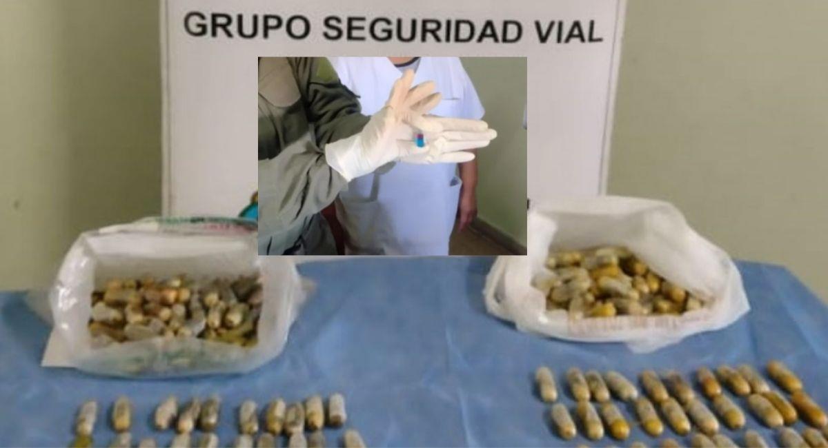 Cápsulas de cocaína que se extrajeron de los organismos de las dos mujeres bolivianas en Argentina. Foto: Facebook