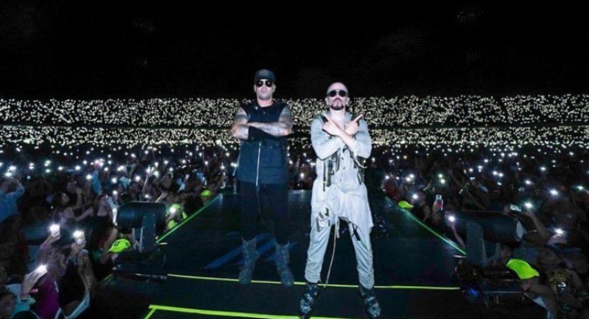 Wisin y Yandel en un concierto de su gira. Foto: Instagram