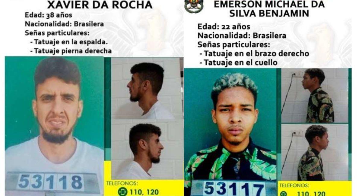 Imágenes de los reos brasileños que se fugaron del penal de Palmasola. Foto: Facebook