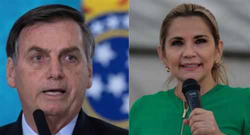 Bolsonaro dice que Brasil "trabaja" para ofrecerle asilo a Jeanine Áñez