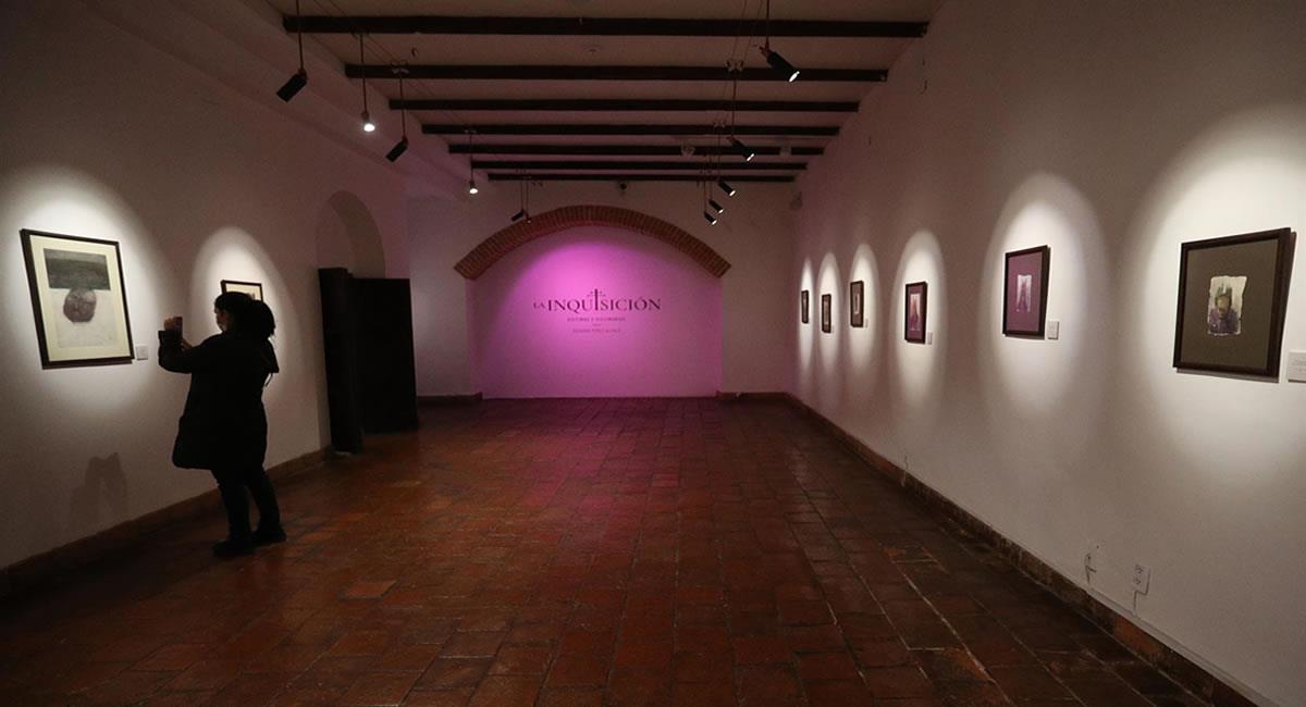 Muestra "inédita" de doce obras del pintor Ricardo Pérez Alcalá en La Paz. Foto: EFE