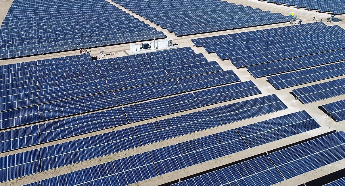 Parque Solar Fotovoltaico en Oruro. Foto: ABI / ENDE