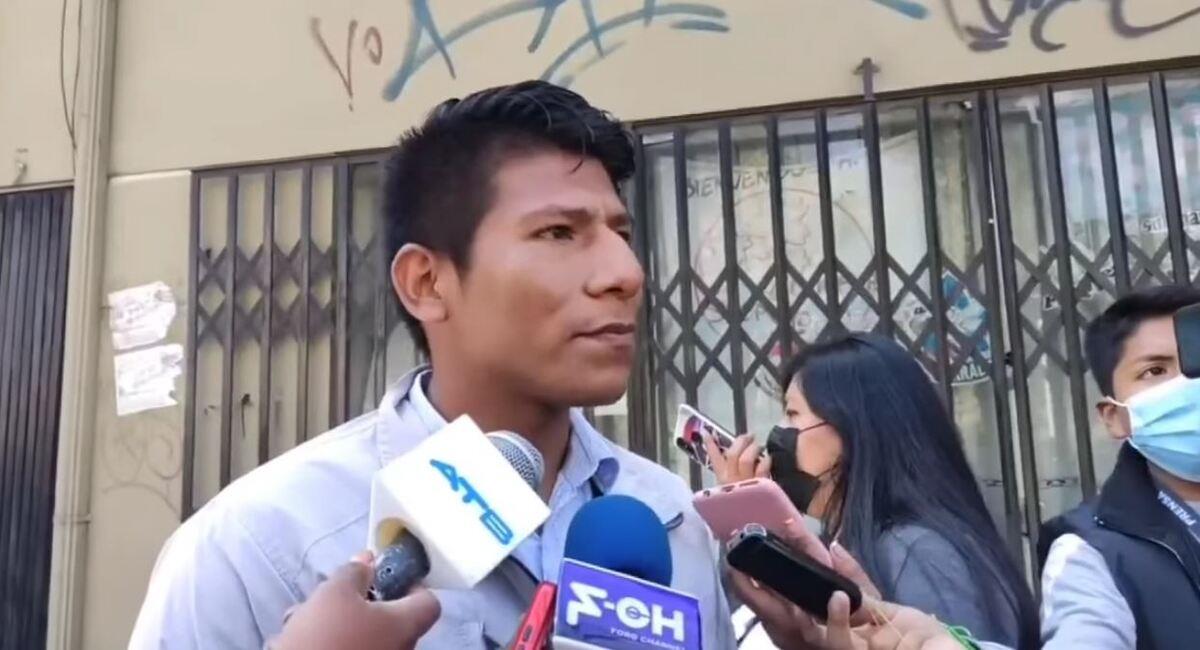 El dirigente amenazó con medidas de presión si no se atienden sus peticiones. Foto: Facebook Radio San Gabriel captura