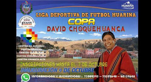 Lanzan la Copa David Choquehuanca