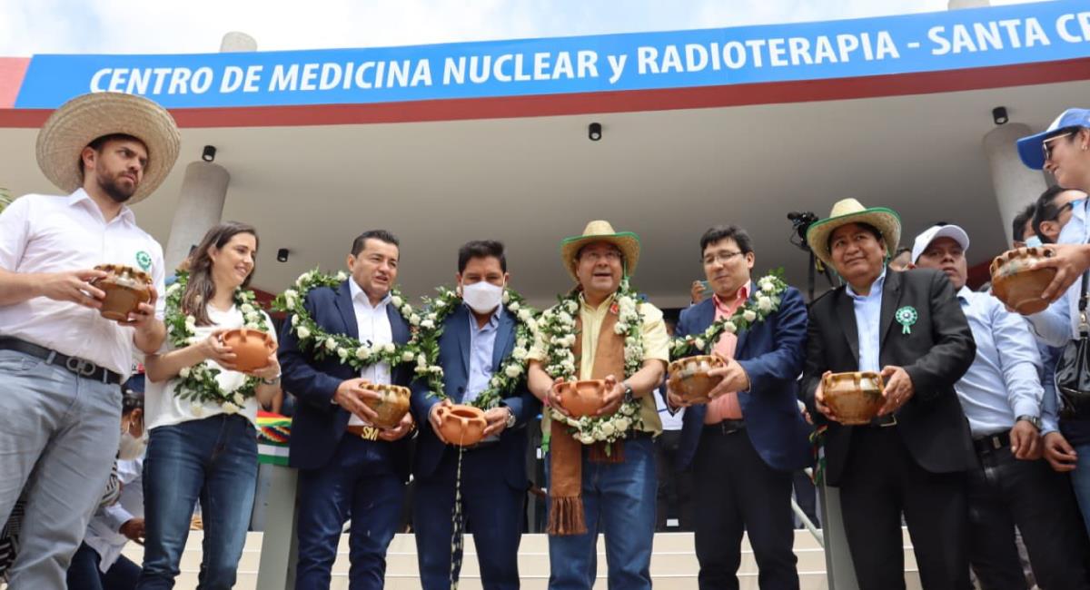 Inauguración del Centro de Medicina Nuclear y Radioterapia en Santa Cruz. Foto: Twitter @SaludDeportesBo