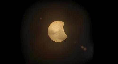 La ESA captó una vista maravillosa del pasado eclipse solar 
