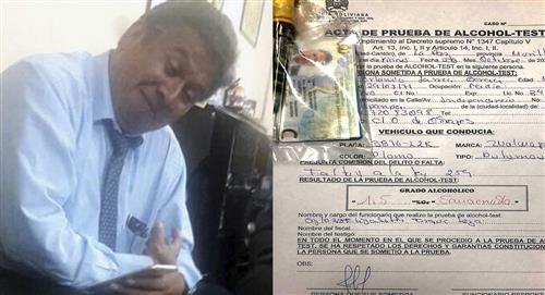 Presidente del Colegio de Médicos Luis Larrea fue detenido manejando ebrio