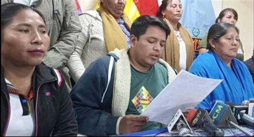 Las Seis Federaciones del Trópico e Interculturales piden declarar estado de sitio en Santa Cruz
