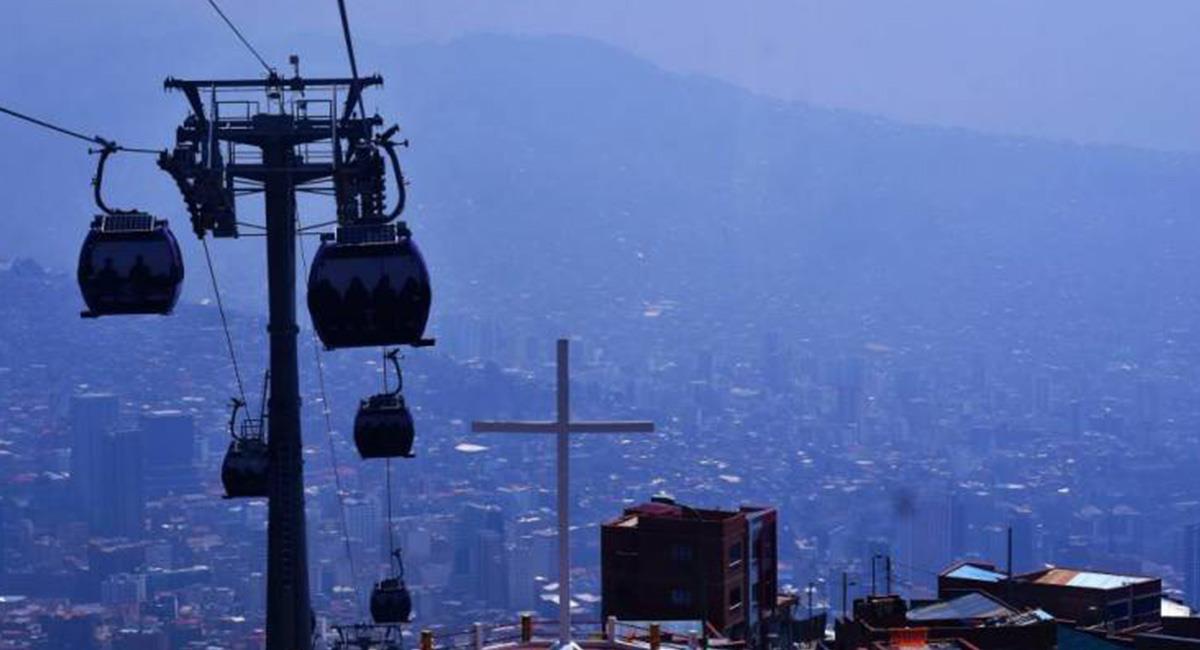 La Paz mantiene elevados niveles de contaminación del aire dicen los expertos. Foto: Twitter @Ejutv