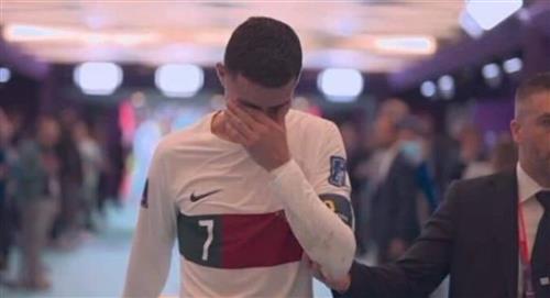 Ronaldo se derrumba tras la eliminación de Portugal del Mundial Qatar 2022