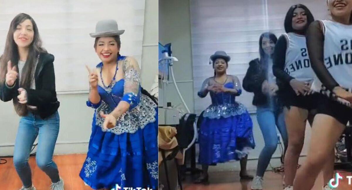 La profe Lyn ha enseña baile fitness en diferentes lugares de La Paz y El Alto. Foto: TikTok @la_profe_lyn_clases