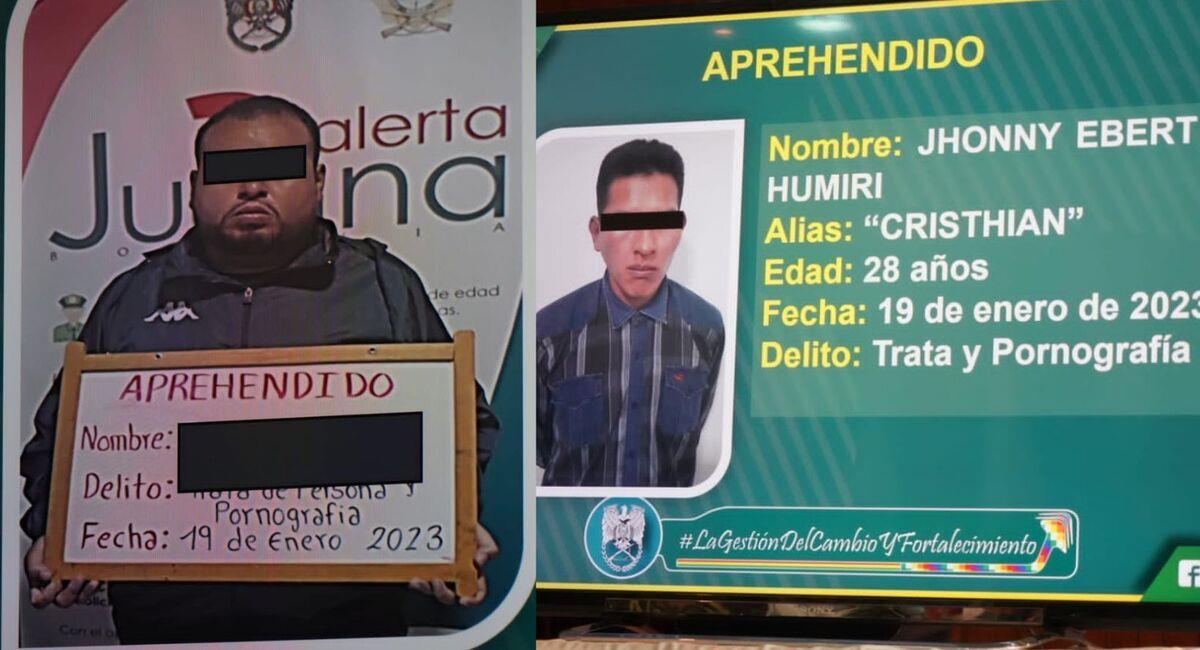 Los aprehendidos son investigados por dos delitos, pornografía y trata. Foto: Facebook Roberto Ignacio Ríos