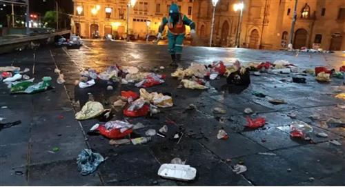 La Paz: Festejo por el Día del Estado Plurinacional deja más de 16 toneladas de basura