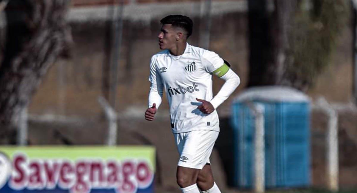 El defensa boliviano Leonardo Zabala pasó al primer equipo del Santos de  Brasil