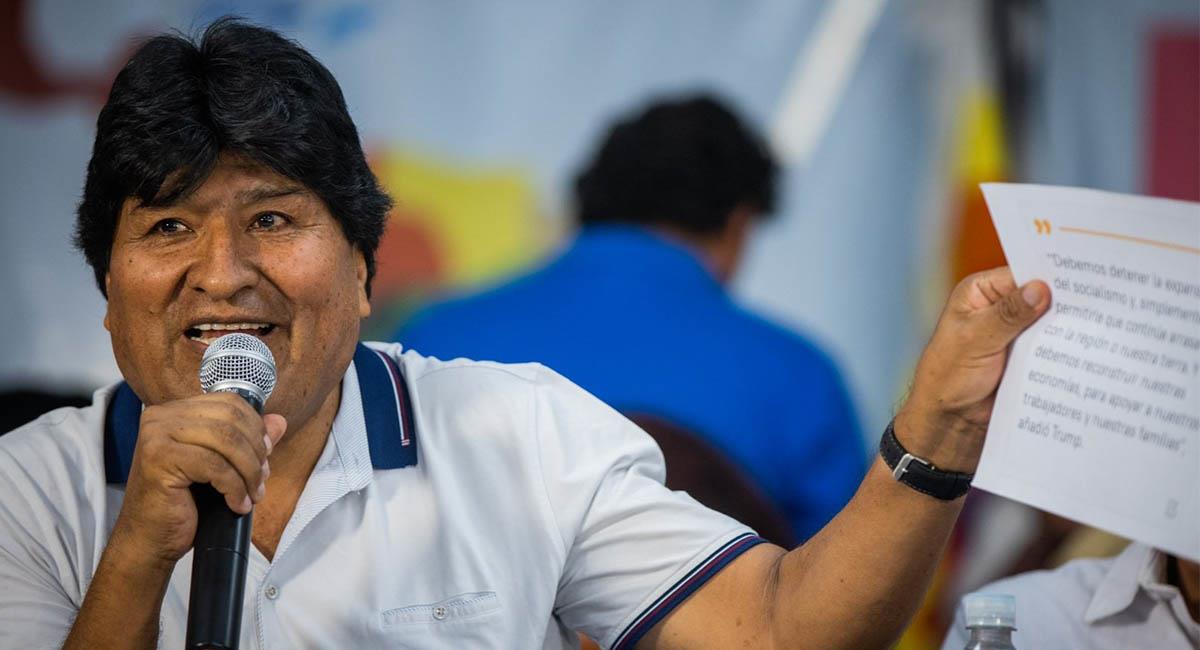 Evo Morales tildó a algunos dirigentes del Pacto de Unidad de "aliarse" con Jeanine Áñez. Foto: Twitter @ecotalvora
